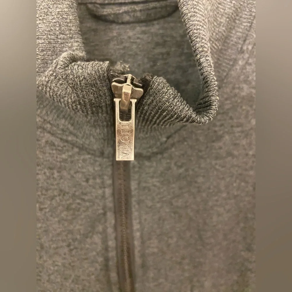 Vuori Dark Gray Zip-Up Jacket Size Medium